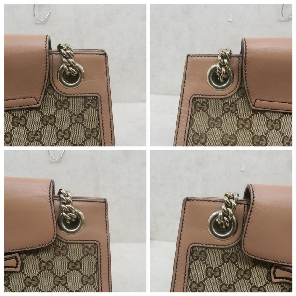 💯 Auth Gucci Chain Emily Canvas Shoulder Bag - Picture 5 of 8